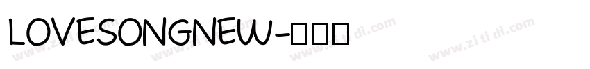 LOVE SONG NEW字体转换